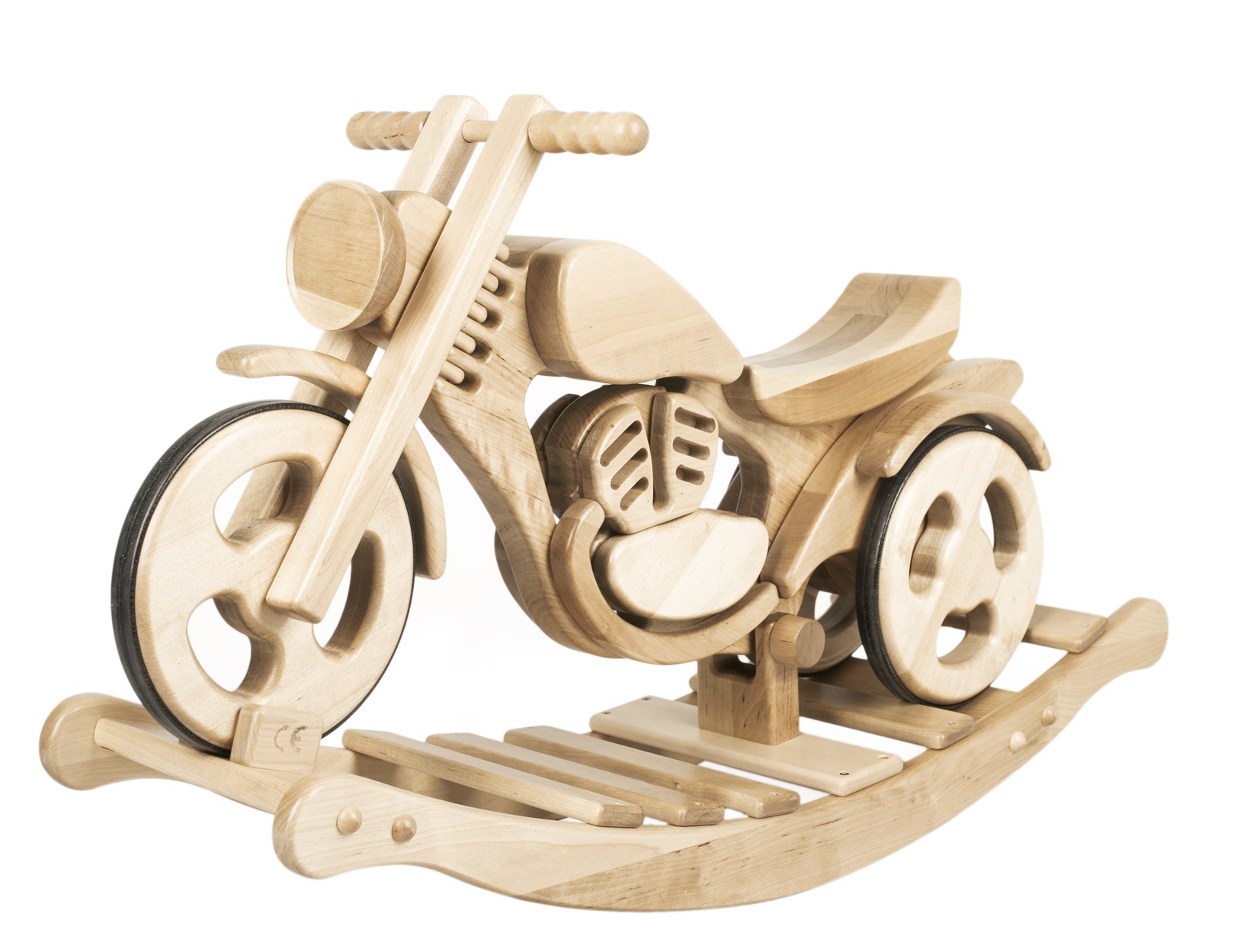 Schaukelmotorrad Holzmotorrad Schaukelspielzeug Laufrad Kinderspielzeug ab 3Jahr 